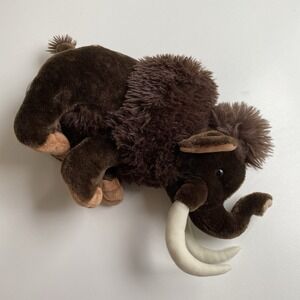 Wild Republic Woolly Mammoth Tusks Plush Elephant Brown 15" Stuffed Animal Toy‎